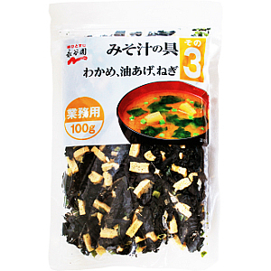 みそ汁の具（油揚げ・わかめ・ねぎ）