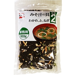 みそ汁の具（麩・わかめ・ねぎ）