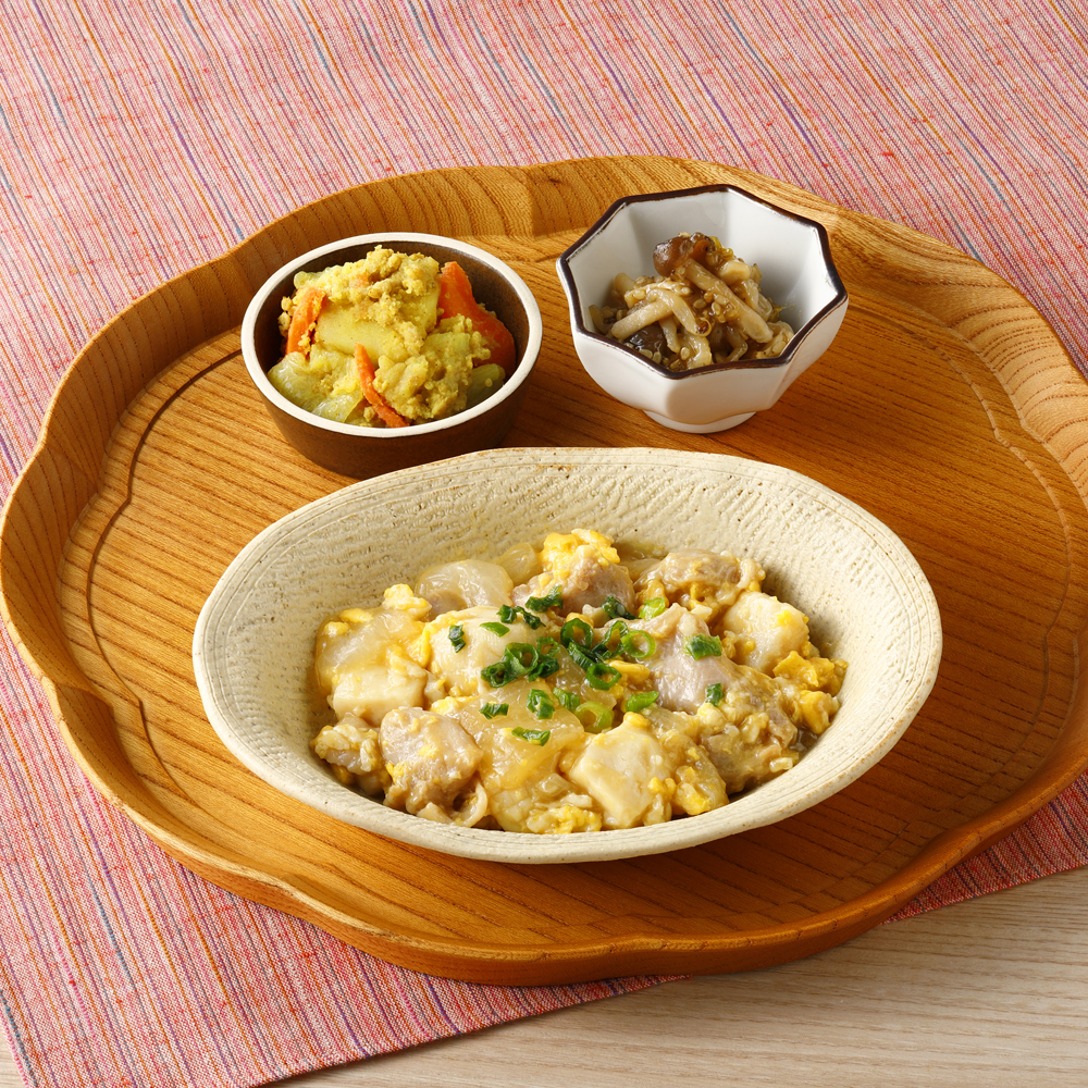 （三菜）鶏肉と豆腐の玉子あん